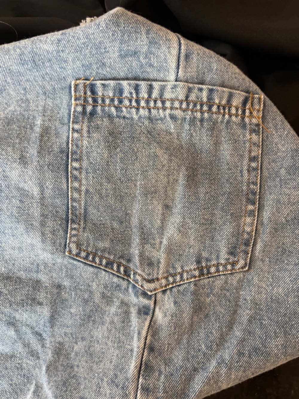 NWOT - Edgy Reworked Style Asymmetric Denim Patchwork Pullover - Fits XL - Picture 10 of 13